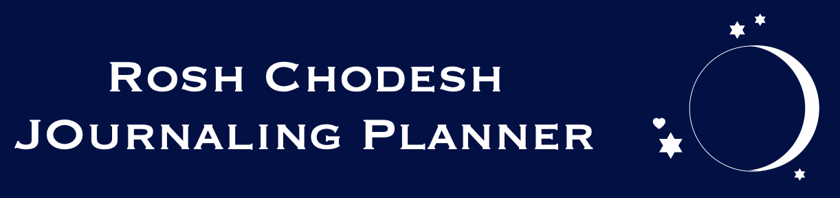 Rosh Chodesh Journaling Planner